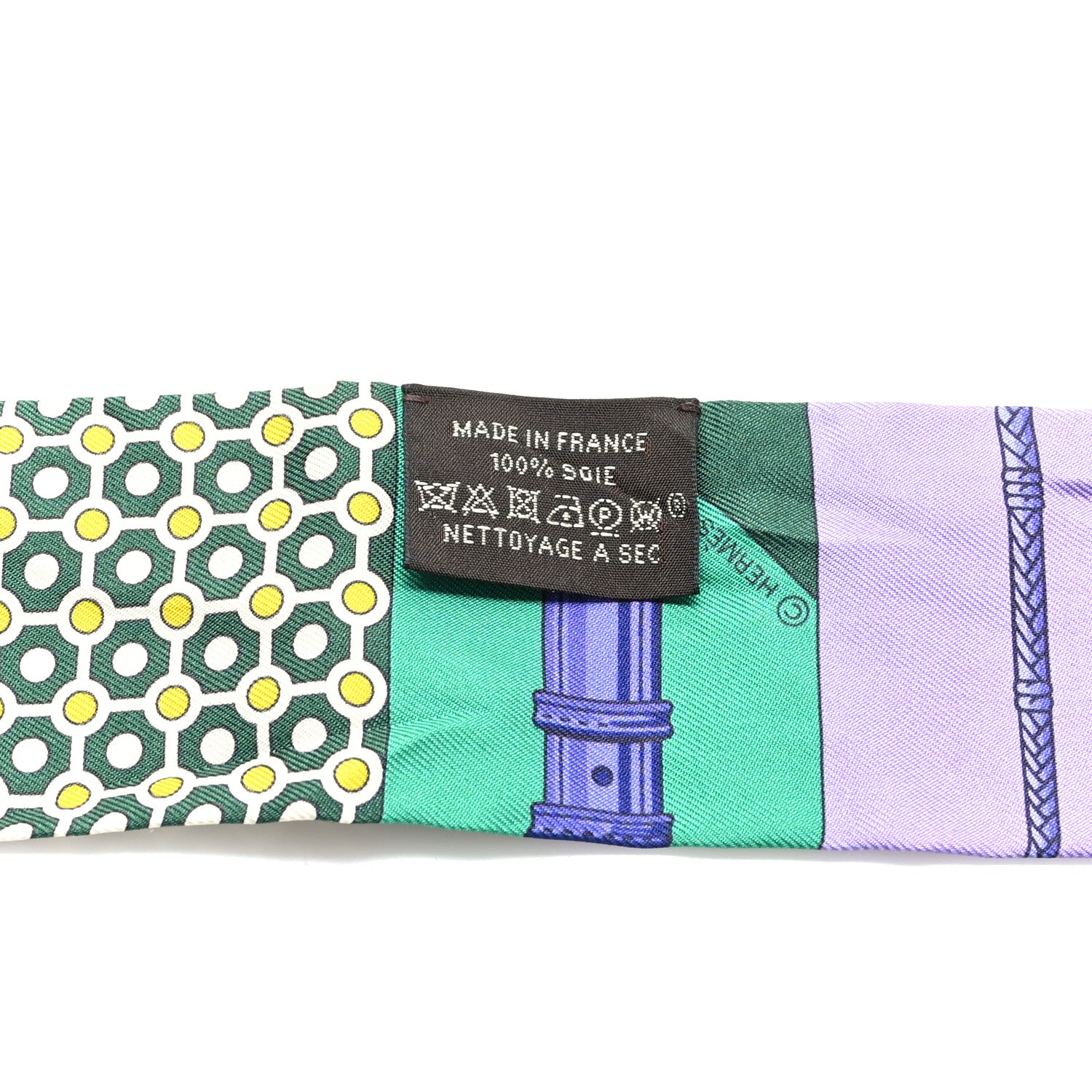Hermes Silk Clic Clac Modern Cannage Twilly 3 of 3