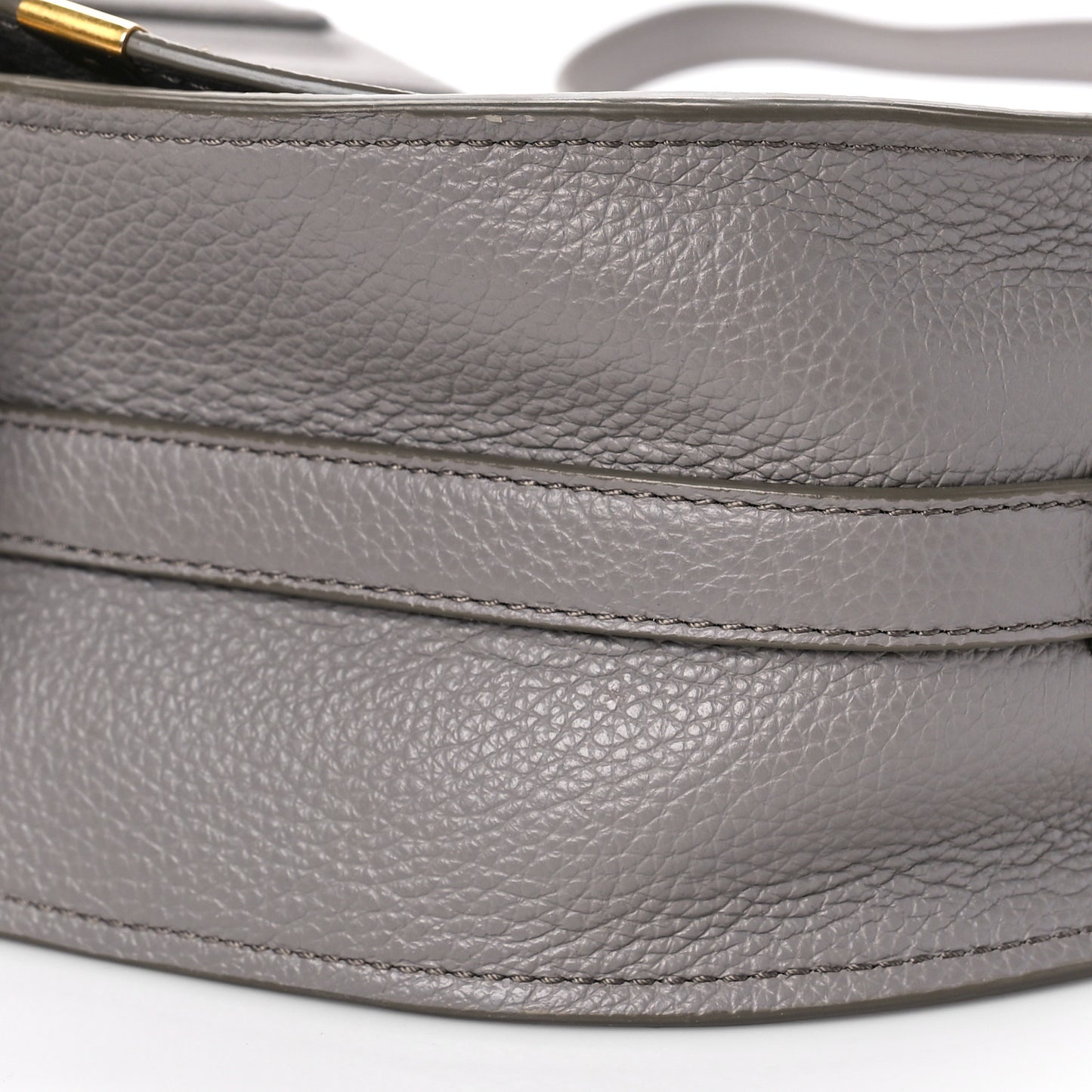 Calfskin Medium Marcie Round Crossbody Bag Cashmere Grey