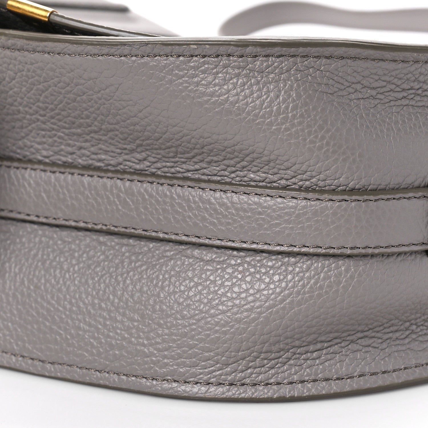 Chloe Calfskin Medium Marcie Round Crossbody Bag Cashmere Grey 8 of 8