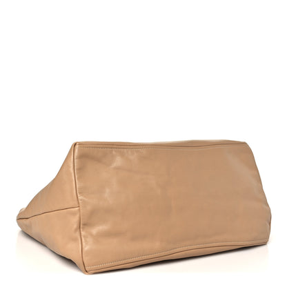 Prada Soft Calf Chain Tote Sughero 4 of 11