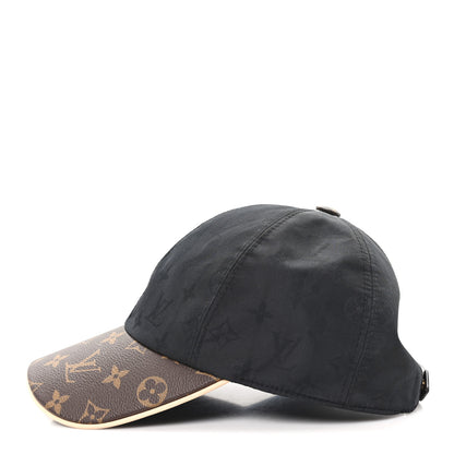 Louis Vuitton Polyester Silk Monogram LV Get Ready Cap M Black 4 of 9
