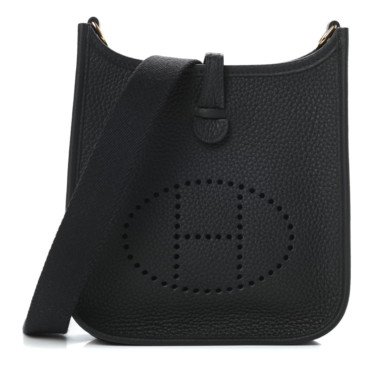 Hermes Taurillon Clemence Evelyne TPM Black 1 of 11