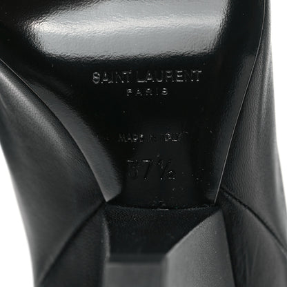 Saint Laurent Calfskin Niki 105 Thigh High Boots 37.5 Black 6 of 7