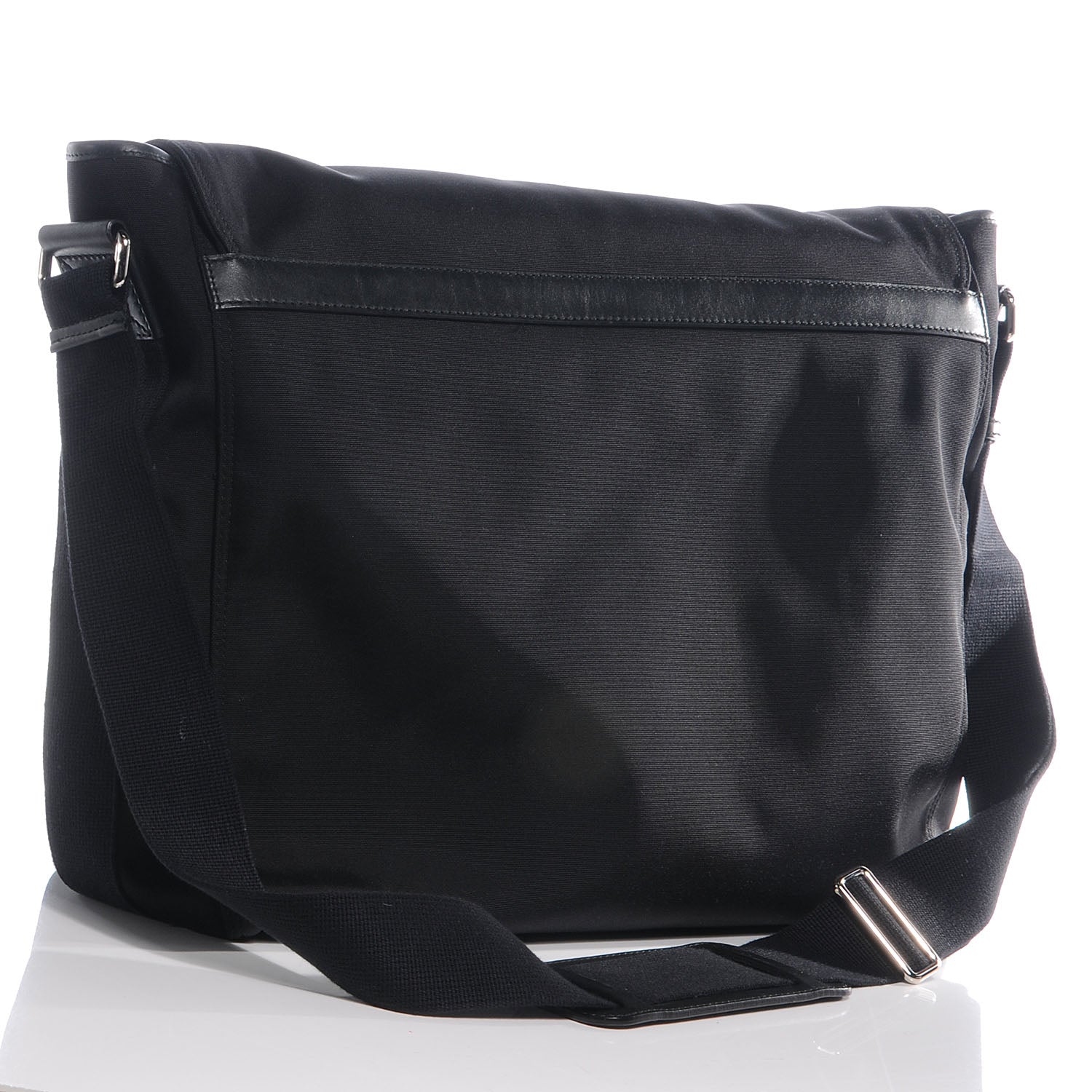 Gucci Mens Nylon Large Messenger Bag Black 3 of 8