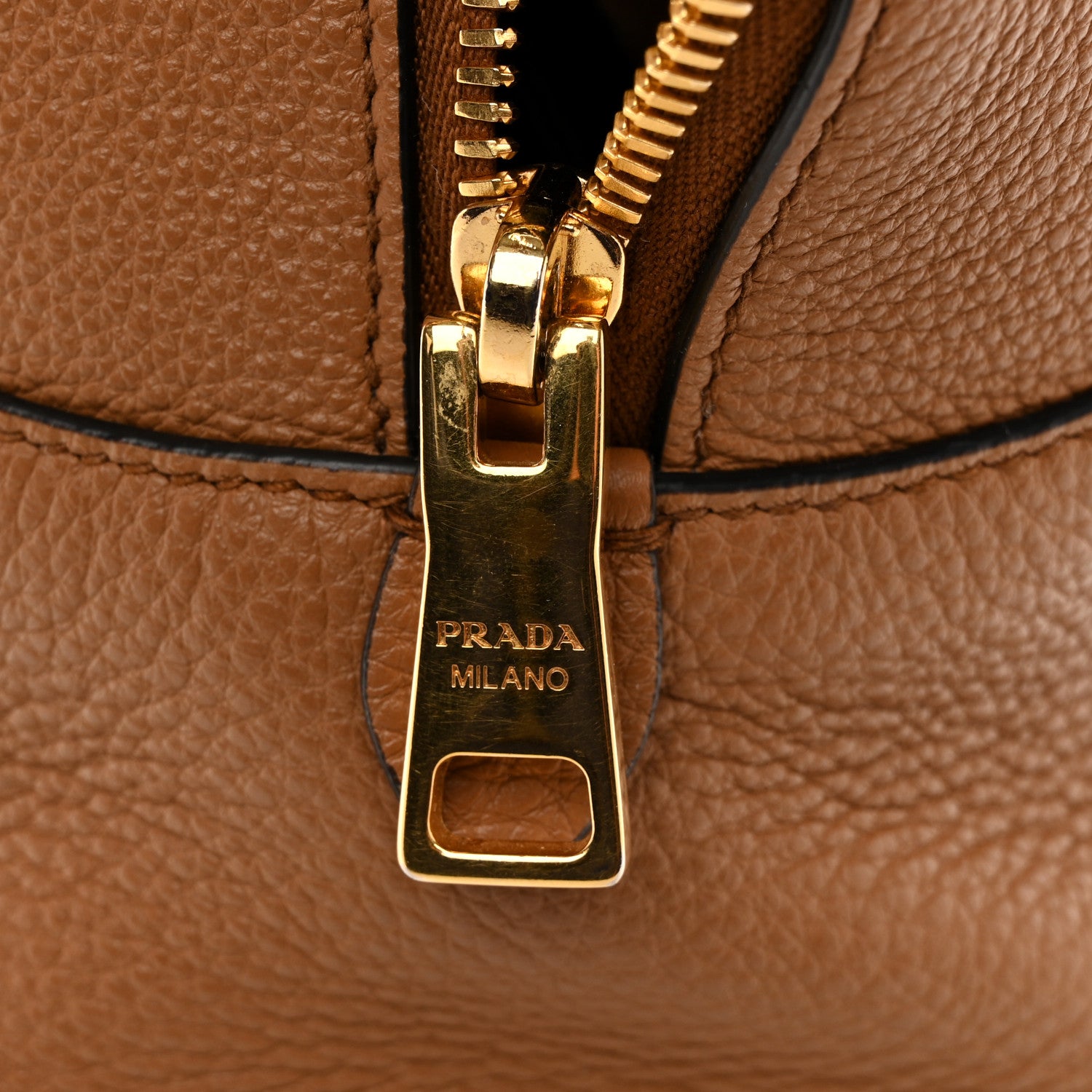 Prada Vitello Phenix Bauletto Caramel 12 of 15