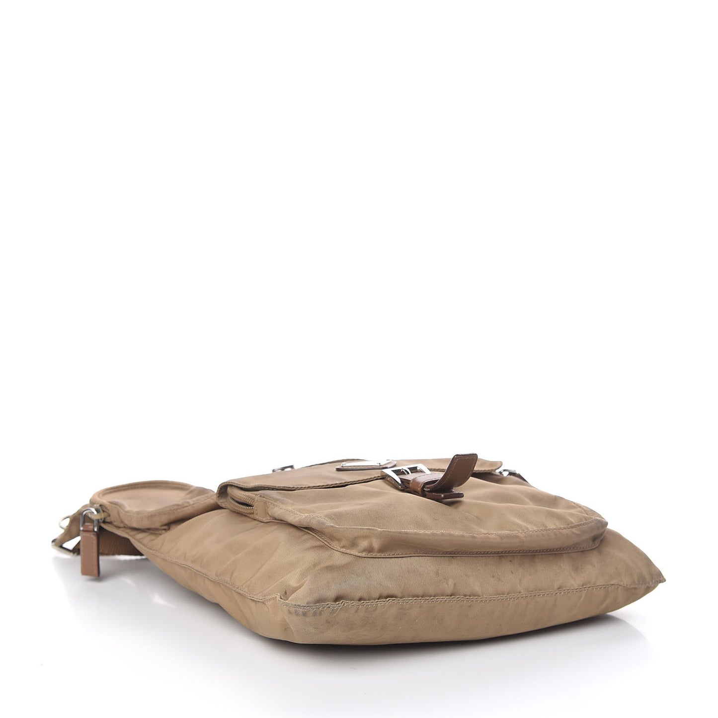 Nylon Vela Sling Messenger Bag Cammello