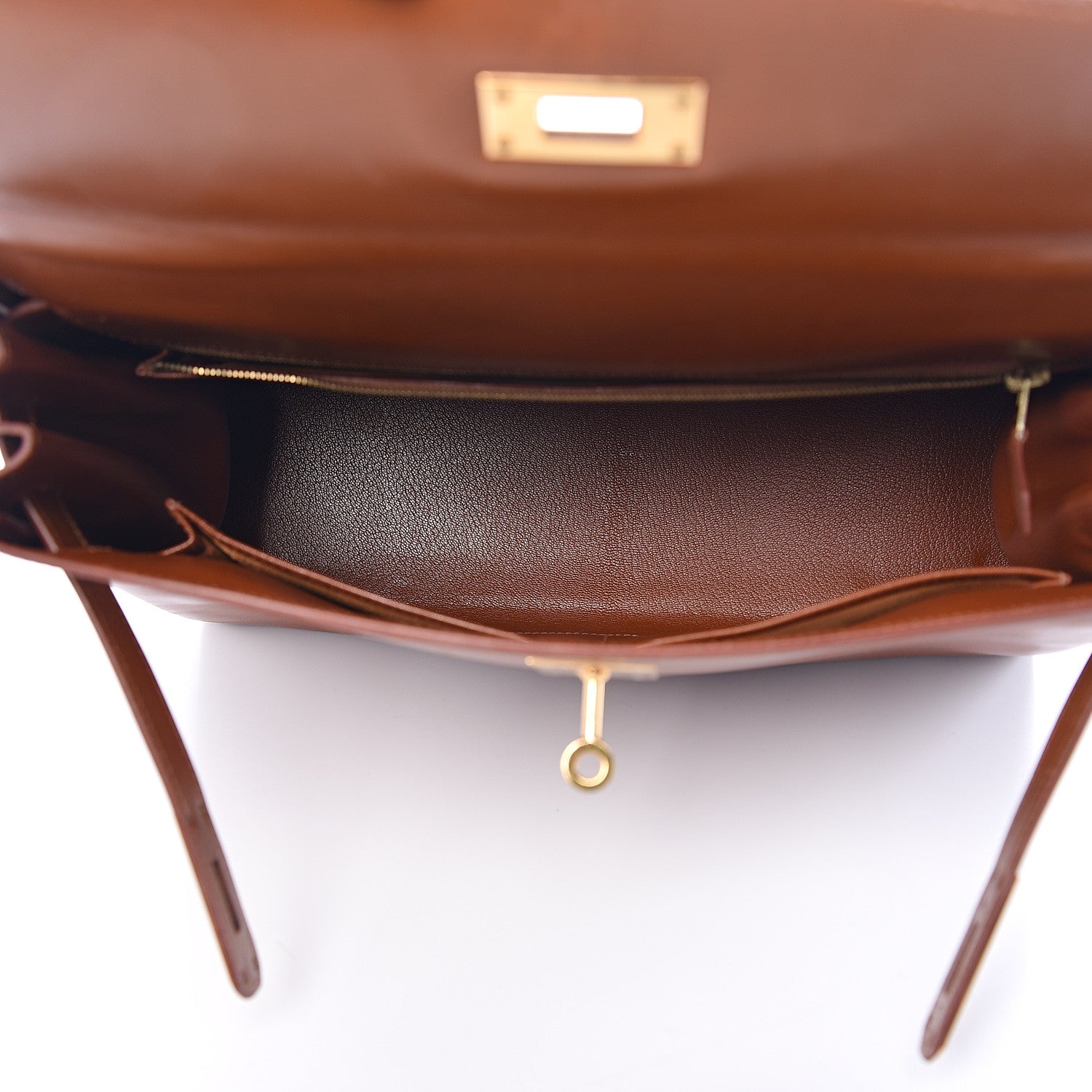 Hermes Box Kelly Retourne 32 Noisette 4 of 18