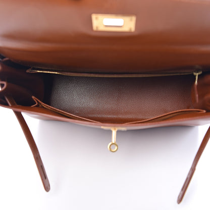 Hermes Box Kelly Retourne 32 Noisette 4 of 18