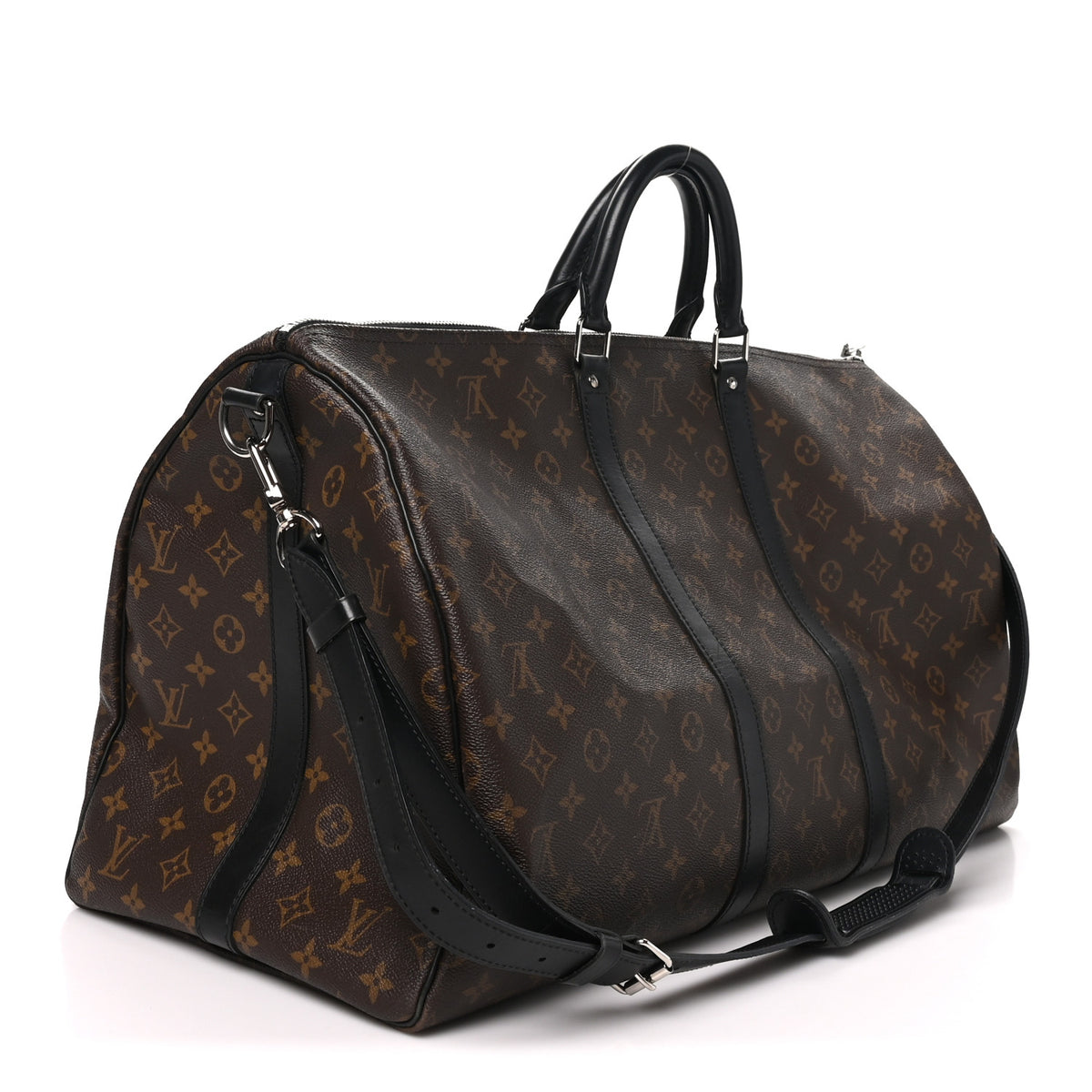 Louis Vuitton Monogram Macassar Keepall Bandouliere 55 2 of 9