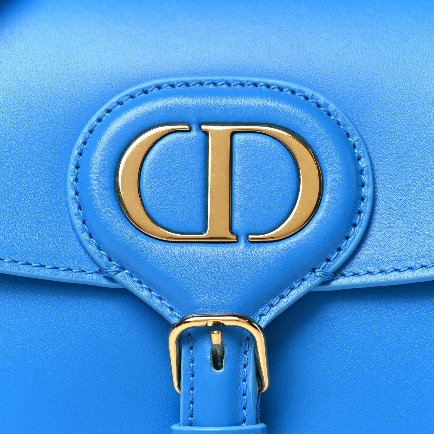 Christian Dior Box Calfskin East West Bobby Bag Reef Blue 8 of 10