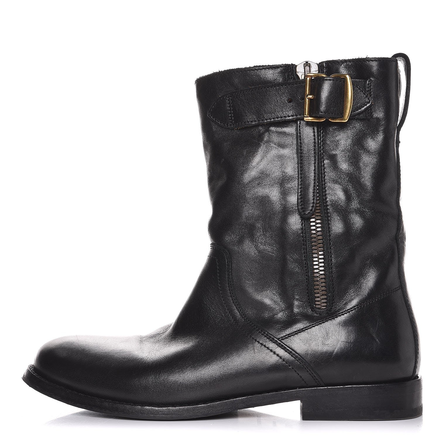Burberry Calfskin Kerry Boots 36.5 Black 1 of 11