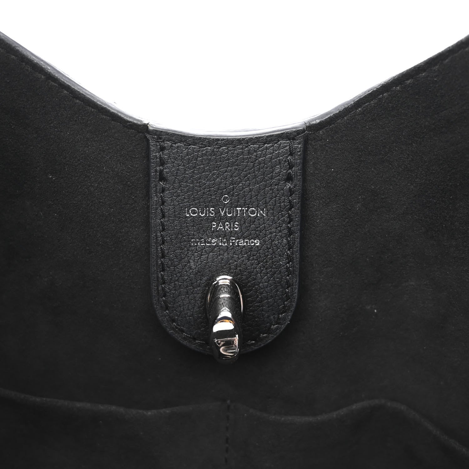 Louis Vuitton Calfskin Lockme Hobo Black 6 of 14