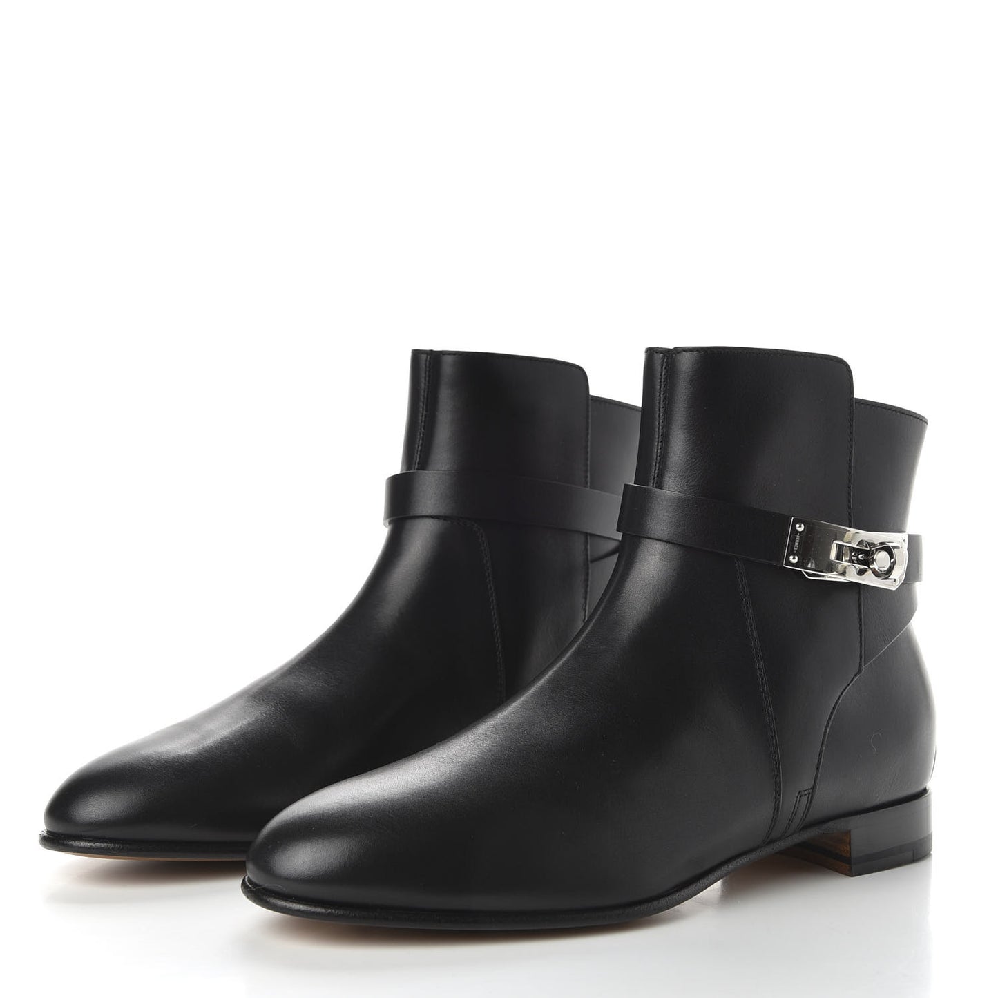 Calfskin Neo Low Boots 37 Black