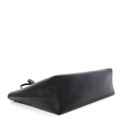 Valentino Garavani Grained Calfskin Rockstud Shoulder Tote Black 4 of 10