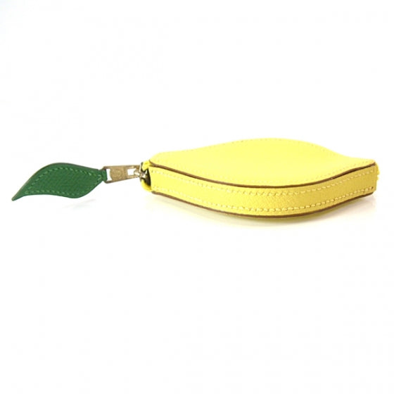 Hermes Chevre Lemon Coin Purse Yellow 3 of 8