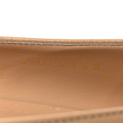 Chanel Lambskin Grosgrain Pointed Toe CC Ballet Flats 39 Beige Black 10 of 13