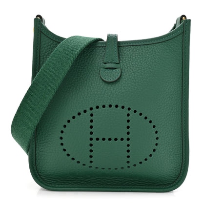 Hermes Taurillon Clemence Evelyne TPM Vert Vertigo 1 of 11