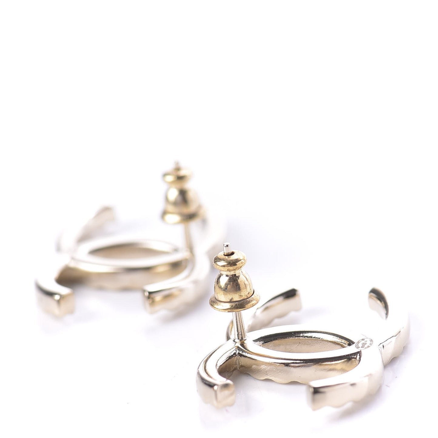 Baguette Crystal High Society CC Earrings Gold