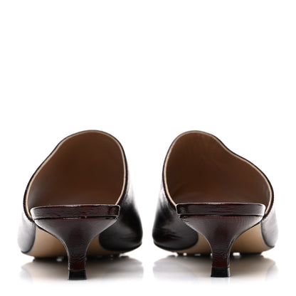 Bottega Veneta Paper Calfskin Stretch Mule Sandals 37.5 Fondant 6 of 9