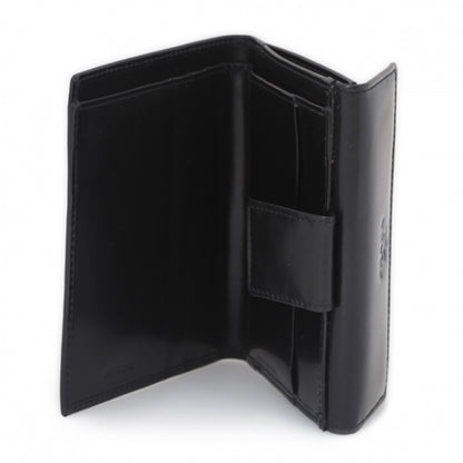 Prada Spazzolato French Flap Wallet Black 4 of 10