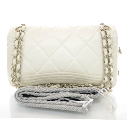 Chanel Nylon Ski Sport Flap White 3 of 9
