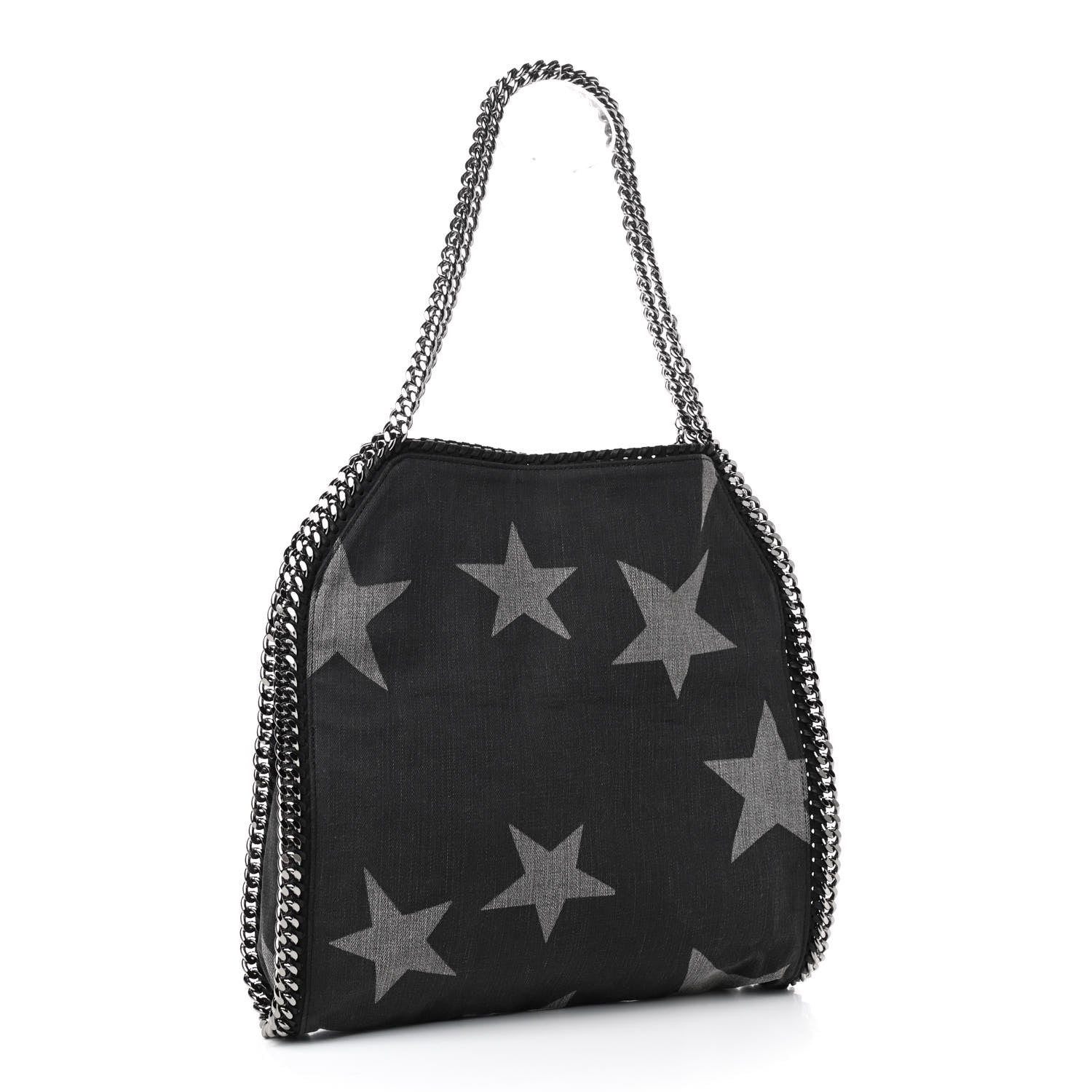 Stella McCartney Denim Star Small Falabella Tote Black 2 of 8