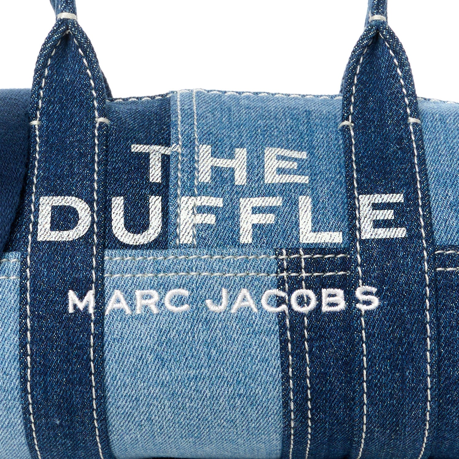 Marc Jacobs Denim Patchwork The Mini Duffle Bag Blue 9 of 11