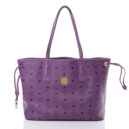 MCM Visetos Medium Project Reversible Shopper Tote Purple 3 of 17