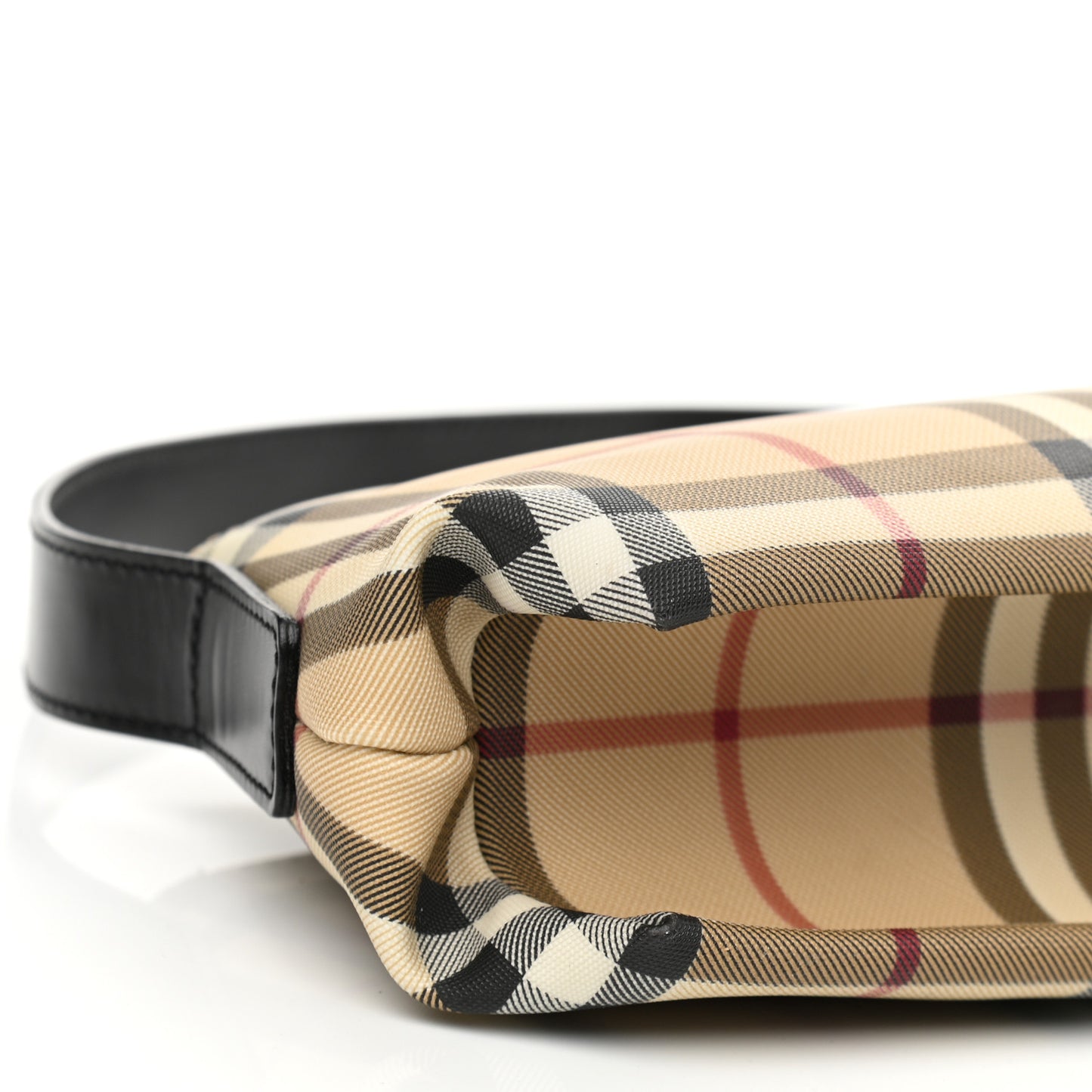 House Check Small Shoulder Bag Black