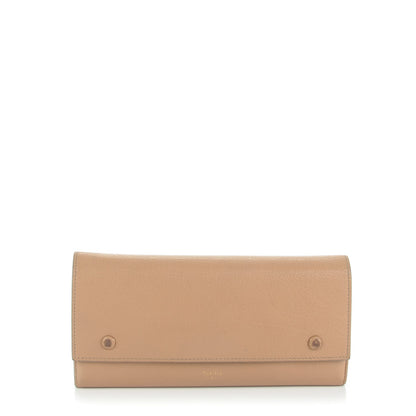 Celine Goatskin Large Multifunction Flap Wallet Praline 1 of 8