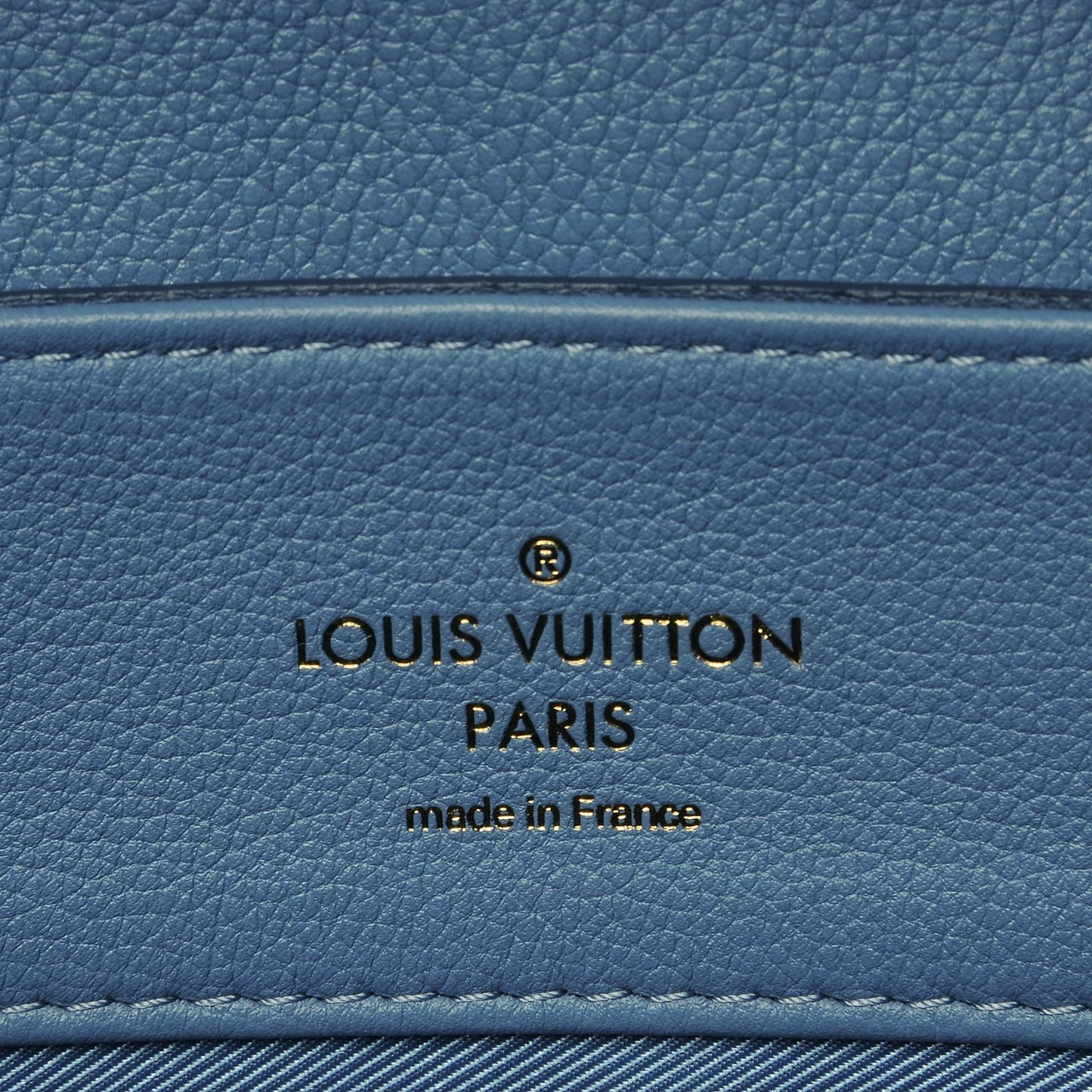 Calfskin Lockme PM Bleuet