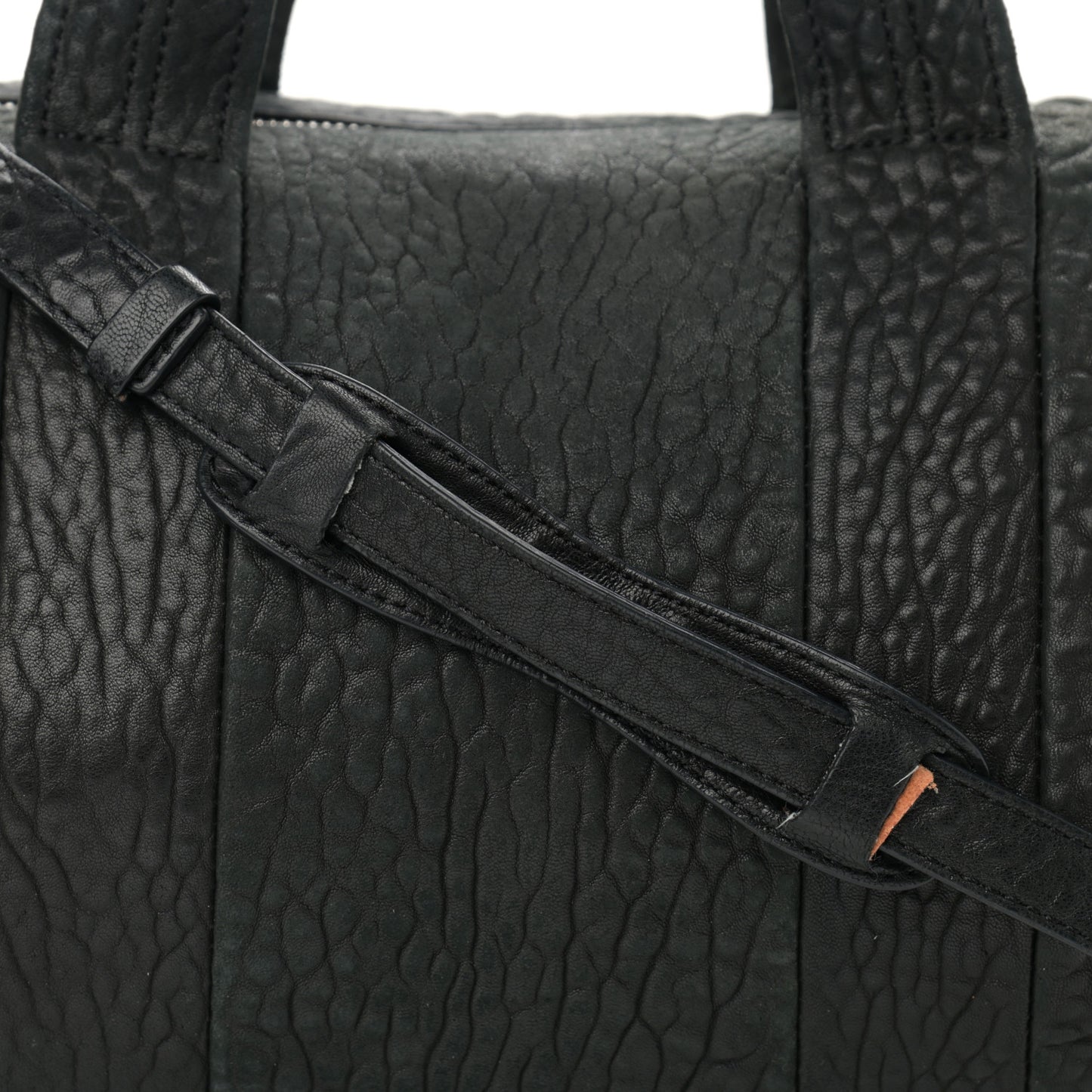 Pebbled Lambskin Rockie Black Rose Gold Hardware