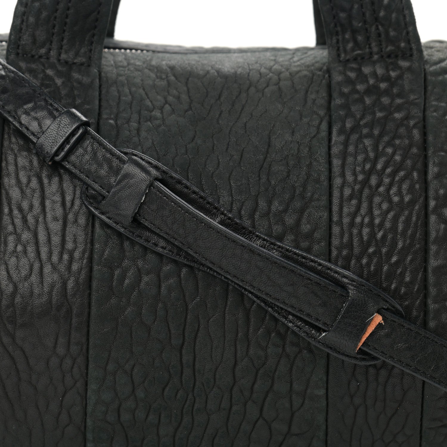 Alexander Wang Pebbled Lambskin Rockie Black Rose Gold Hardware 7 of 11