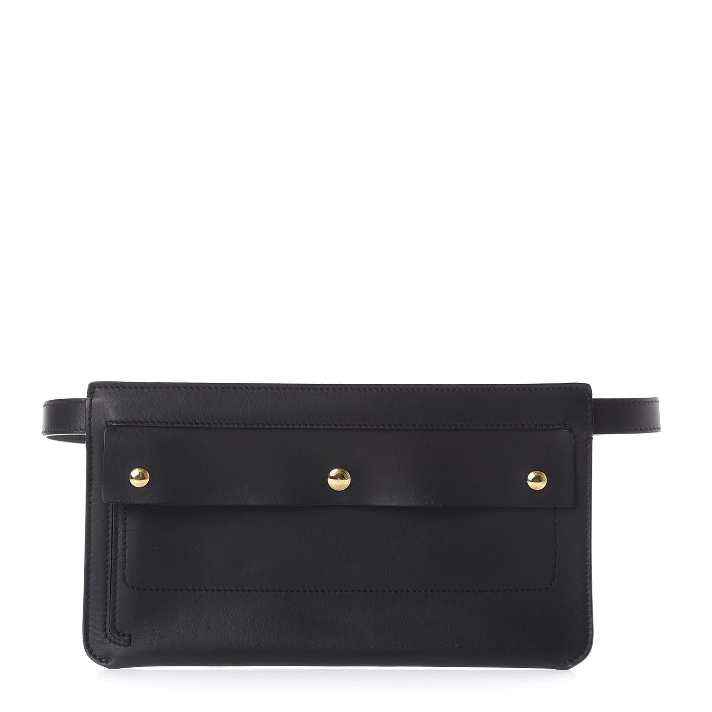 Calfskin Pocket Belt Bag Black