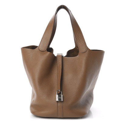 Hermes Taurillon Clemence Picotin Lock 26 GM Alezan 1 of 9