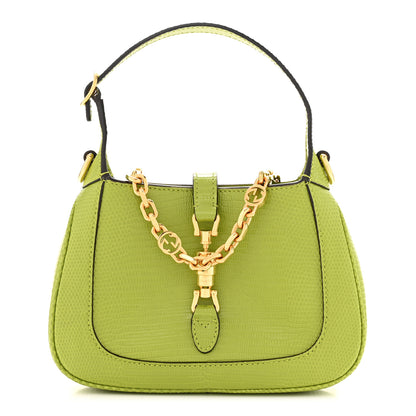 Gucci Lizard Mini Jackie 1961 Green 1 of 10