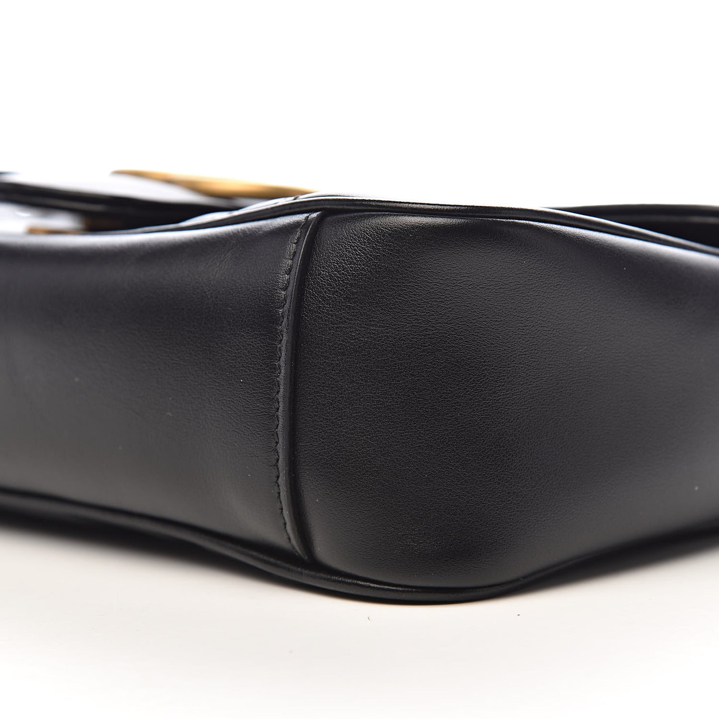 Calfskin Matelasse Small GG Marmont Shoulder Bag Black