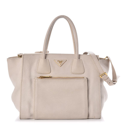 Prada Vitello Daino Shopping Tote Talco 1 of 9