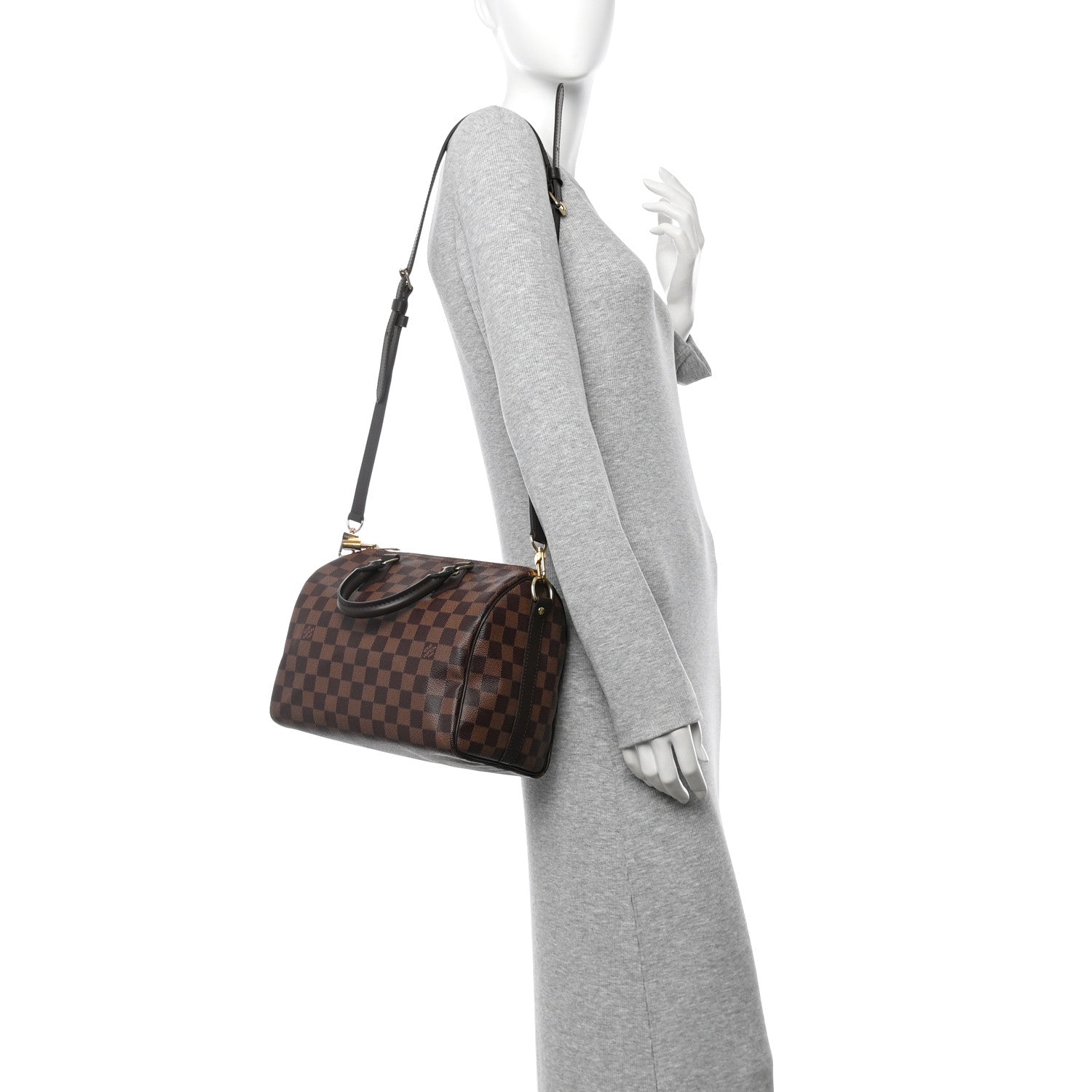 Louis Vuitton Damier Ebene Speedy Bandouliere 25 2 of 9