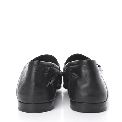 Gucci Lambskin Wolf Embroidered Mens Brixton Horsebit Loafers 6.5 Black 7 of 10