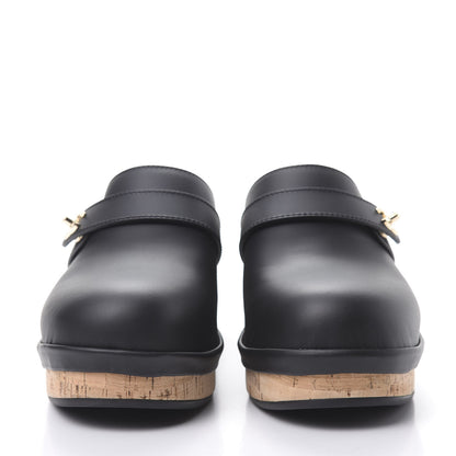 Chanel Calfskin CC Turn Lock Clogs 40 Black 2 of 7