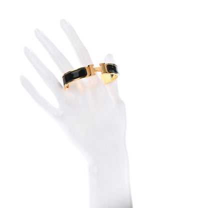 Hermes Enamel Narrow Clic Clac H Bracelet PM Black 2 of 4
