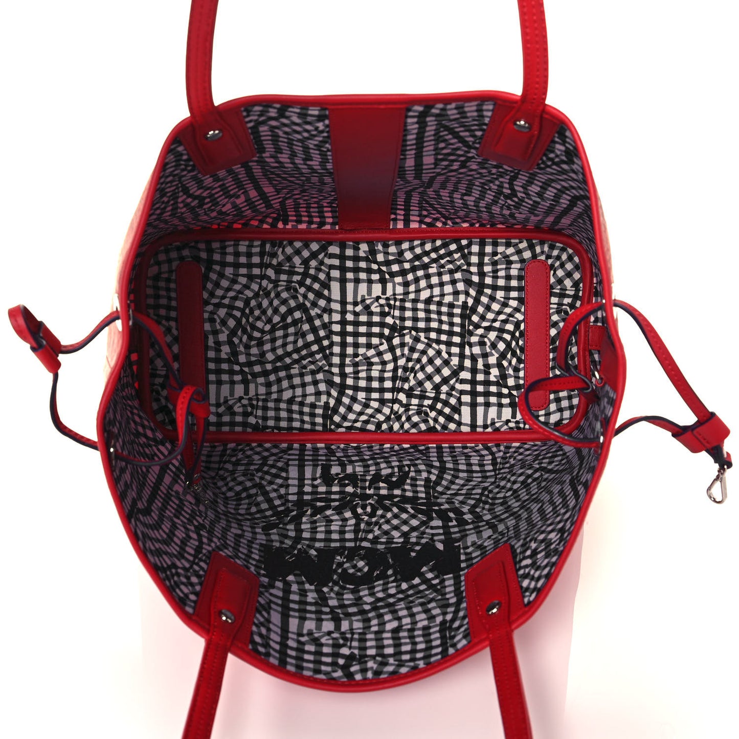 Visetos Medium Liz Reversible Shopper Tote Ruby Red