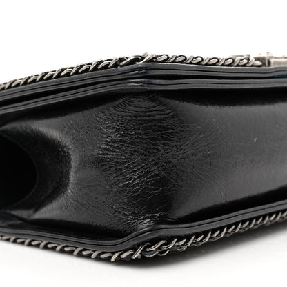 Chanel Glazed Calfskin Quilted Medium Chain Around Boy Flap Black 9 of 14