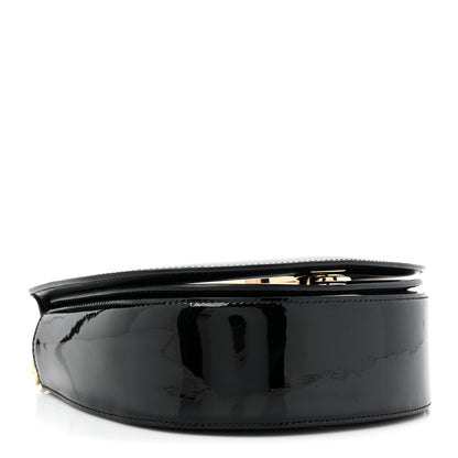 Salvatore Ferragamo Patent Calfskin Small Vela Flap Bag Black 4 of 11