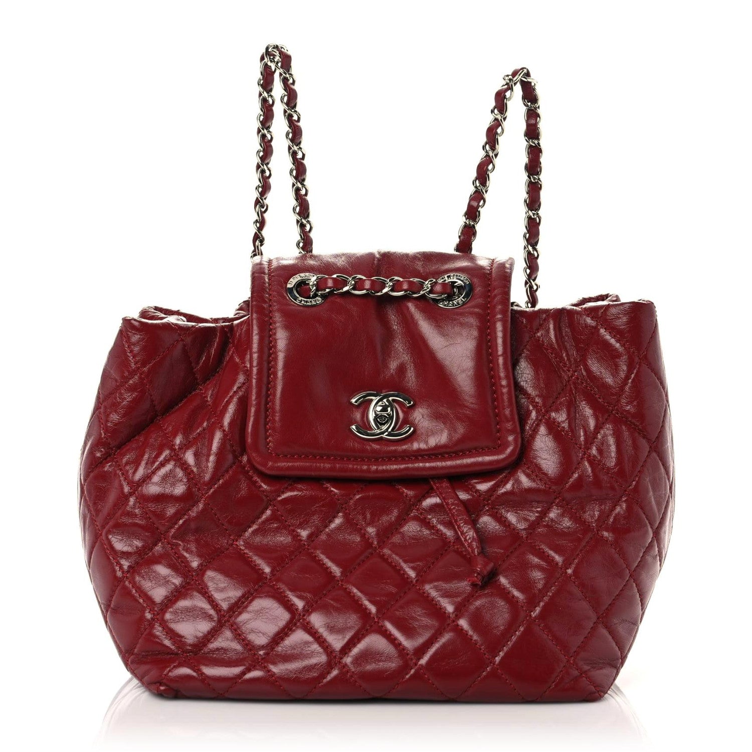 Chanel Lambskin Quilted Beijing Backpack Red 1 of 11