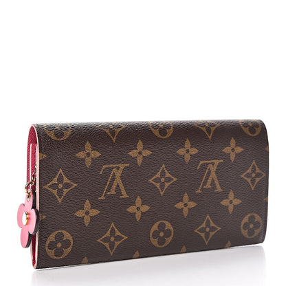 Louis Vuitton Monogram Bloom Flower Emilie Wallet 3 of 8