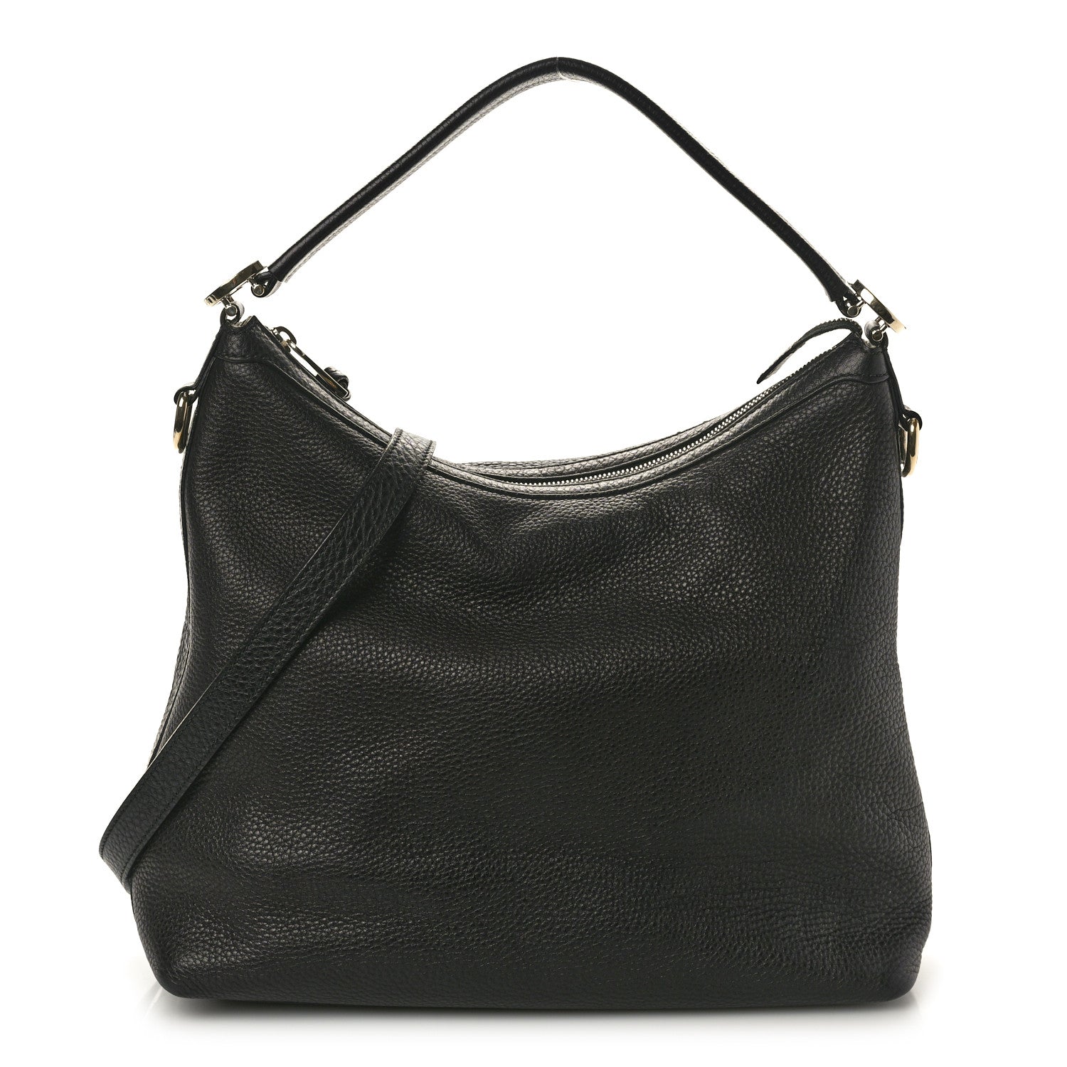 Gucci Pebbled Calfskin Small Miss GG Hobo Black 1 of 10