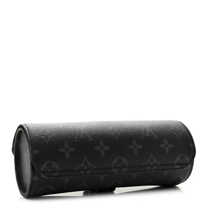 Louis Vuitton Monogram Eclipse 3 Watch Travel Case 4 of 9