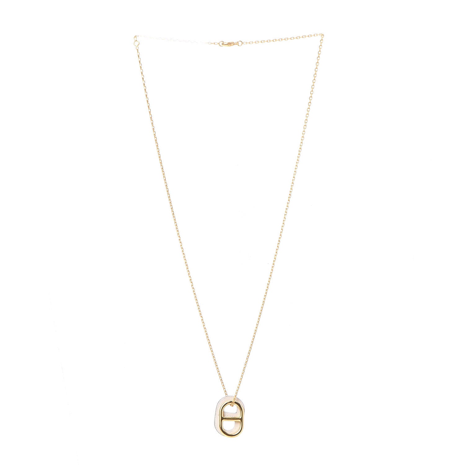 Hermes Swift O'Maillon Pendant Necklace White 2 of 5